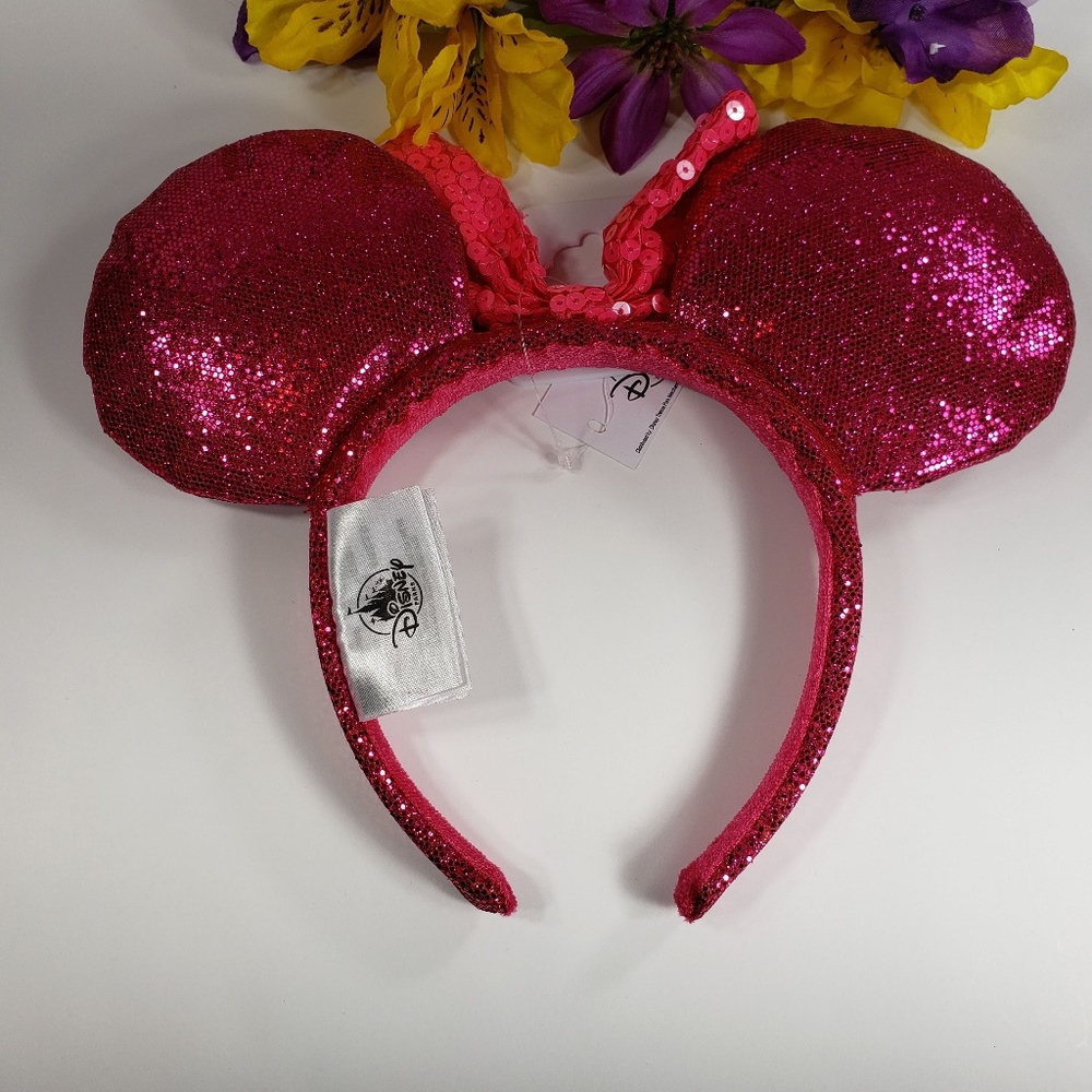 Disney Parks Imagination Minnie Pink Sequin Ears - Picture 5 of 8